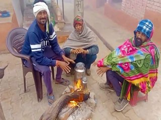 Video : आज फिर छाया घना कोहरा, लोग अलाव जाकर तापते नजर आए