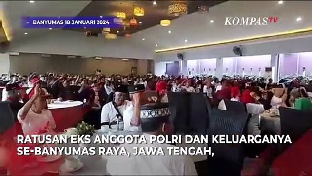 Capres Ganjar Pranowo Video Call dengan Ratusan Eks Polri di Banyumas