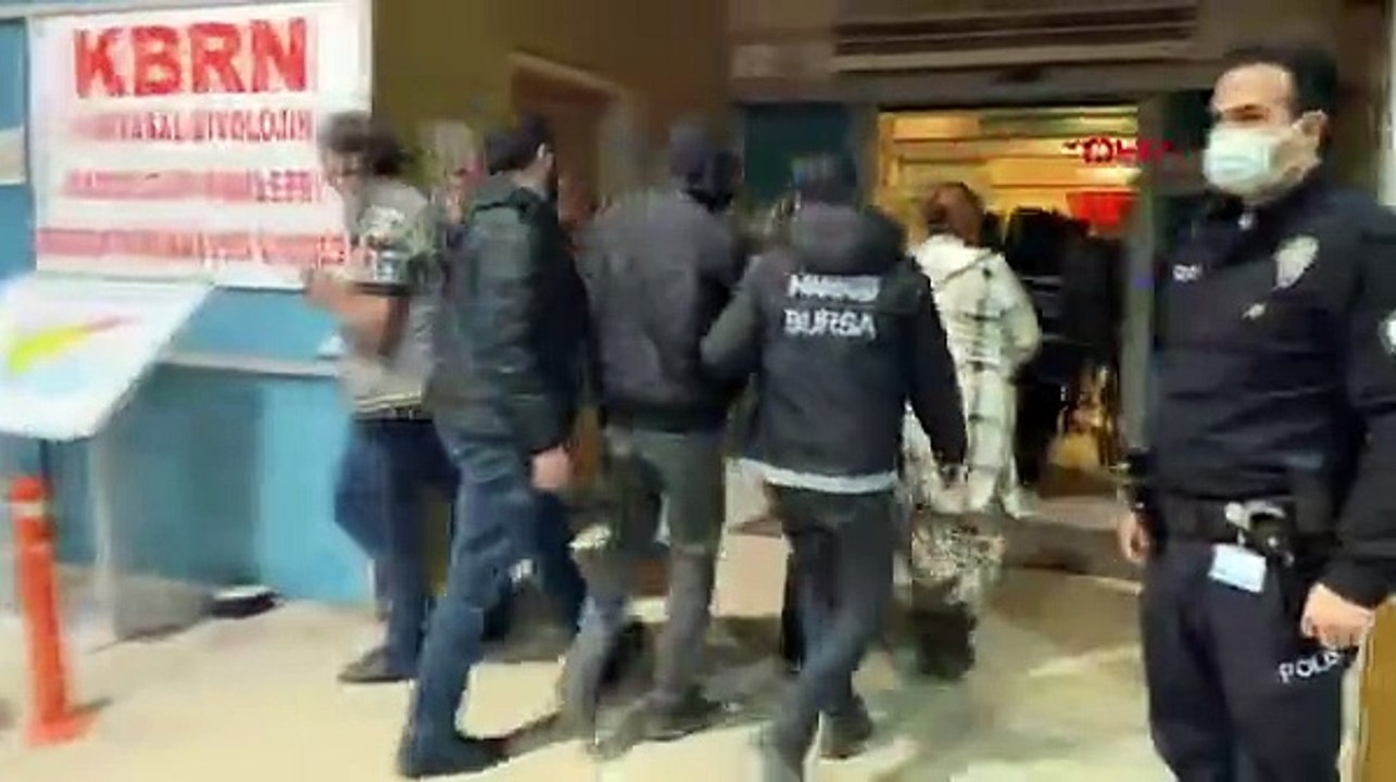 Bursa'da narkotik operasyonunda 29 tutuklama