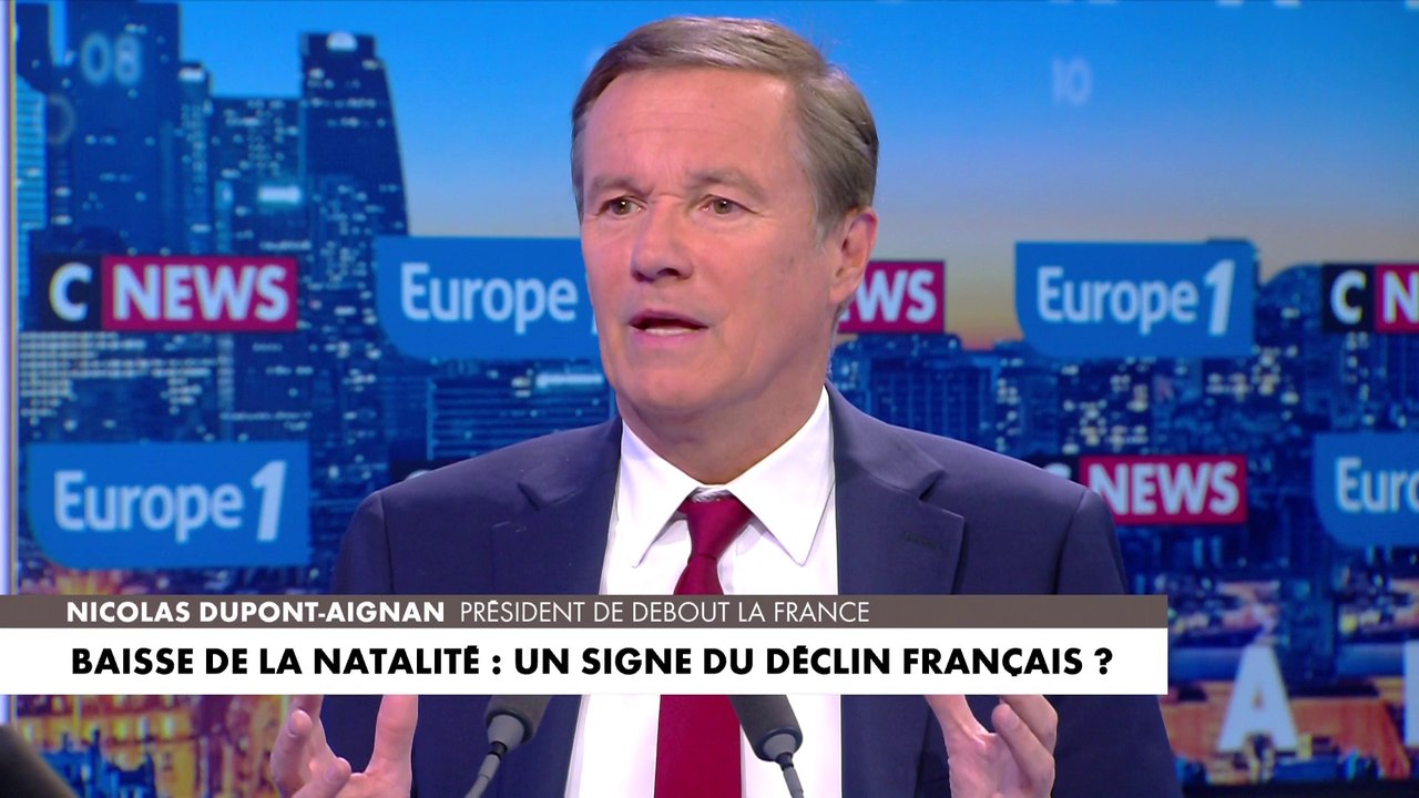 Nicolas Dupont-Aignan : «Les étrangers ou les Français récents font plus d’enfants que les Français de souche»