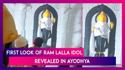 Ram Mandir Inauguration: First Look Of Ram Lalla Idol Inside Sanctum Sanctorum Of Temple Revealed