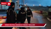 Kırmızı bültenle aranan 42 yabancı Türkiye'de yakalandı