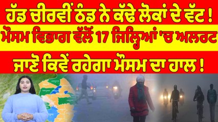 ਹੱਡ ਚੀਰਵੀਂ ਠੰਡ ਨੇ ਕੱਢੇ ਲੋਕਾਂ ਦੇ ਵੱਟ! ਮੌਸਮ ਵਿਭਾਗ ਵੱਲੋਂ 17 ਜਿਲ੍ਹਿਆਂ 'ਚ ਅਲਰਟ |OneIndia Punjabi