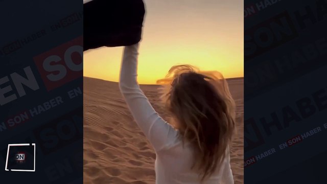 Sadakatsiz'in Derin'i oyuncu Melis Sezen kum üzerinde dans etti