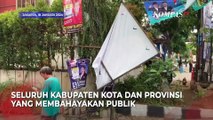 Bawaslu Perintahkan Jajaran Tertibkan APK yang Bahayakan Publik