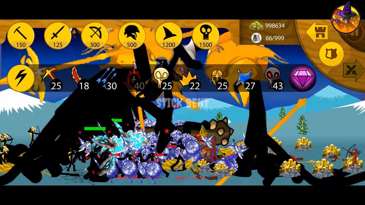 9999 GOLDEN SWORDWRATHS VS 9999 VAMP SWORDWRATH | STICK WAR LEGACY | STICK  BENT