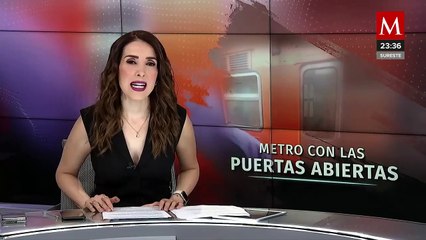 Con puertas abiertas, retiran tren de L3 del Metro con usuarios dentro