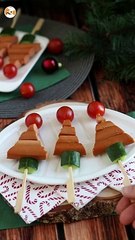Christmas tree skewers: the extra easy and quick appetizer for christmas!