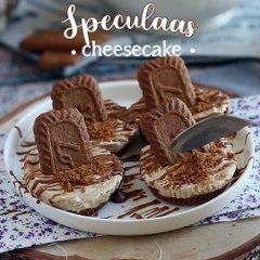 No-bake speculoos cheesecakes