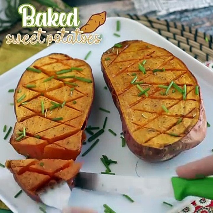 How to bake sweet potatoes? video Dailymotion
