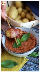 Pasta de tomates confitados y albahaca