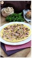 Tortilla fácil con champiñones, jamón y perejil