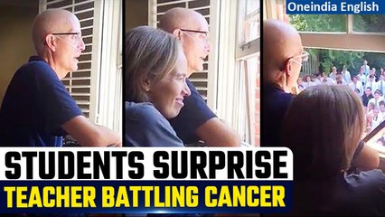 U.S: Watch Heartwarming Video of 400 Students Singing for Teacher Battling With Cancer | Oneindia