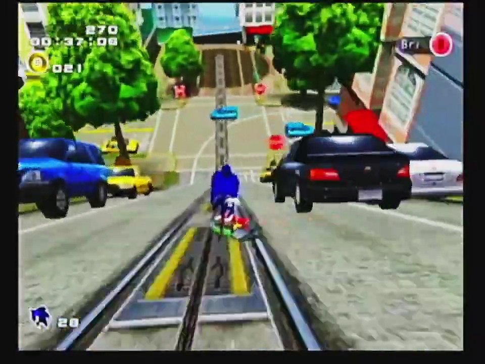 Sonic Adventure 2 Battle City Escape (Nintendo GameCube EasyCap Capture)