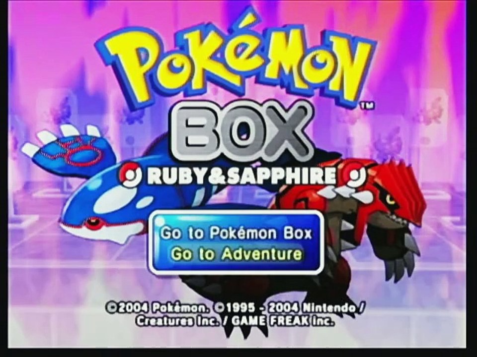 Pokémon Box Ruby & Sapphire (Nintendo GameCube EasyCap Capture) (Intro)