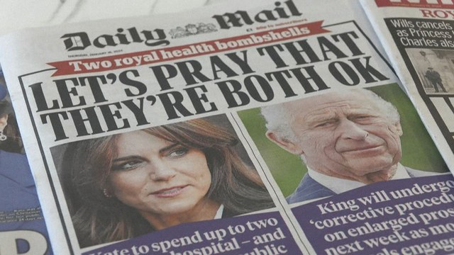 Des Londoniens réagissent aux problèmes de santé du roi Charles et de Kate