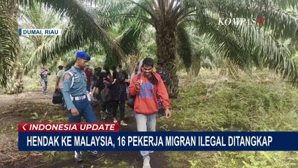 Descargar video: Hendak ke Malaysia, 16 Pekerja Migran Indonesia Ilegal Ditangkap TNI AL Lanal Dumai