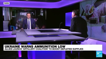 Kyiv warns ammunition low as allies launch 'artillery coalition'