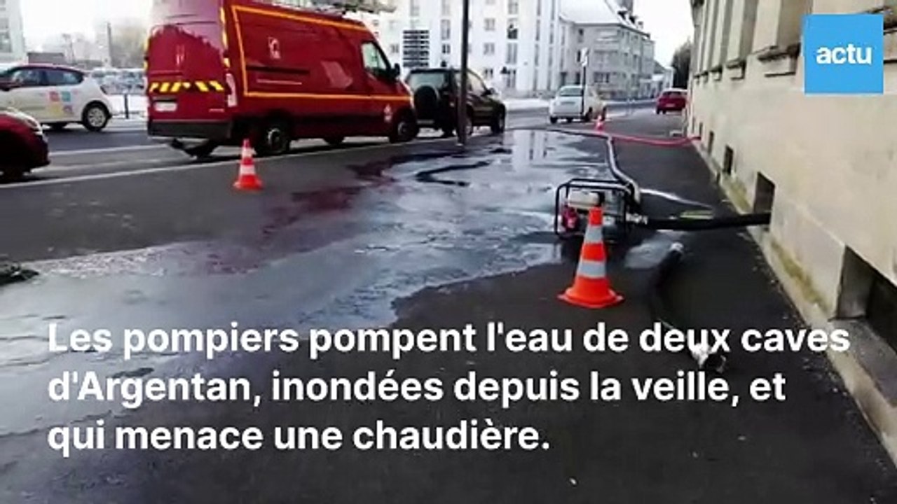 À Argentan, des caves inondées pendant la crue de l'Orne