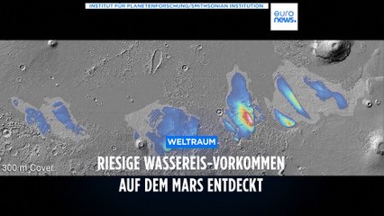 Riesige Eismassen, groß wie das Rote Meer, auf dem Mars entdeckt