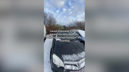 Driver's vodka hack for preventing frozen windscreens