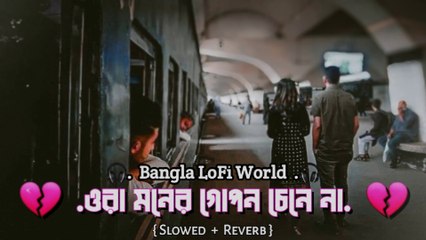 ওরা মনের গোপন চেনে না | Ora Moner Gopon | ( Slowed + Reverb) Alivia Sarkar | Bangla LoFi World