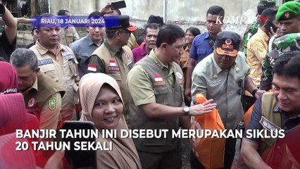 Momen Kepala BNPB Tinjau Titik-Titik Terdampak Banjir di Riau