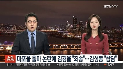 마포을 출마 논란에 김경율 "김성동에 죄송" 김성동 "참담"