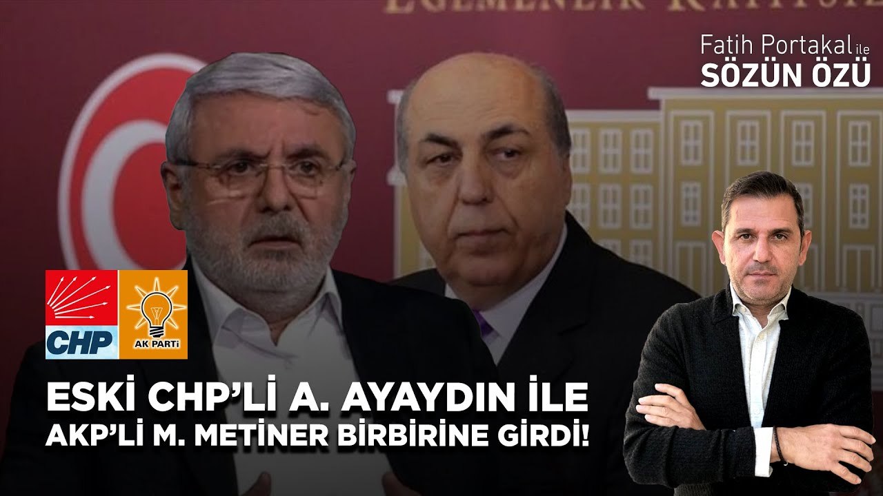 AKP’YE GEÇEN ESKİ CHP’Lİ AYDIN AYAYDIN İLE AKP’Lİ MEHMET METİNER BİRBİRİNE GİRDİ! DOKU UYMADI!