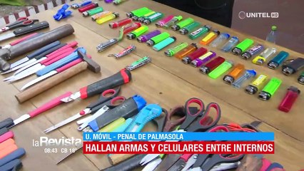 Hallan celulares, armas blancas, droga y bebidas alcohólicas en una requisa en la cárcel de Palmasola