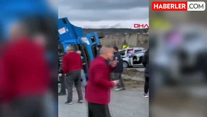 Amasya'da zincirleme kaza: 3 kişi yaralandı