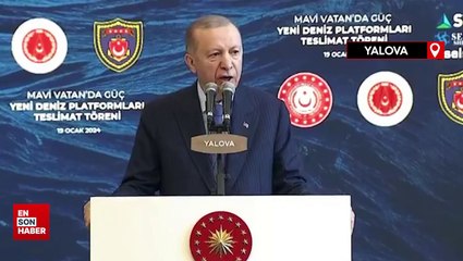 Download Video: Cumhurbaşkanı Erdoğan Yeni Deniz Platformları Teslimat Töreni'nde