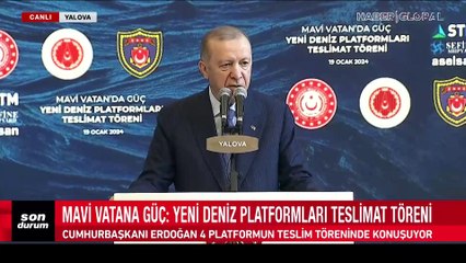 Donanma'da tarihi gün: Mavi Vatan'a 4 yeni güç! Cumhurbaşkanı Erdoğan'dan mesajlar