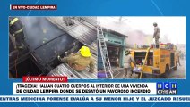 ¡Tragedia! Cinco miembros de una familia mueren al incendiarse vivienda en Ciudad Lempira