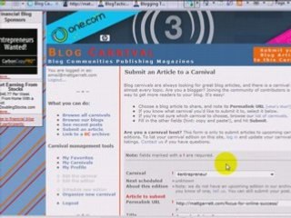 Submitting to Blog Carnivals