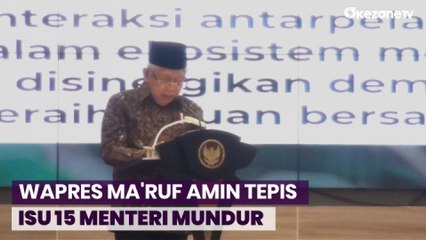 Tepis Isu 15 Menteri Mundur, Wapres: Semua Masih Bekerja Dengan Baik