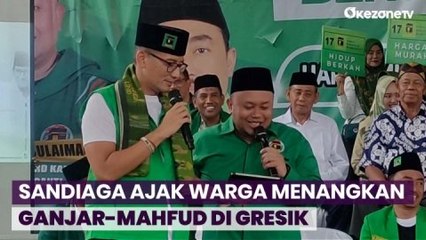 Safari Politik di Gresik, Sandiaga Uno Ajak Warga Menangkan Ganjar-Mahfud