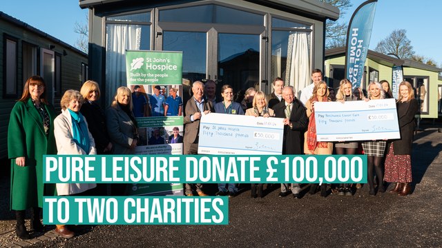 Pure Leisure donate £100,000 to two charities