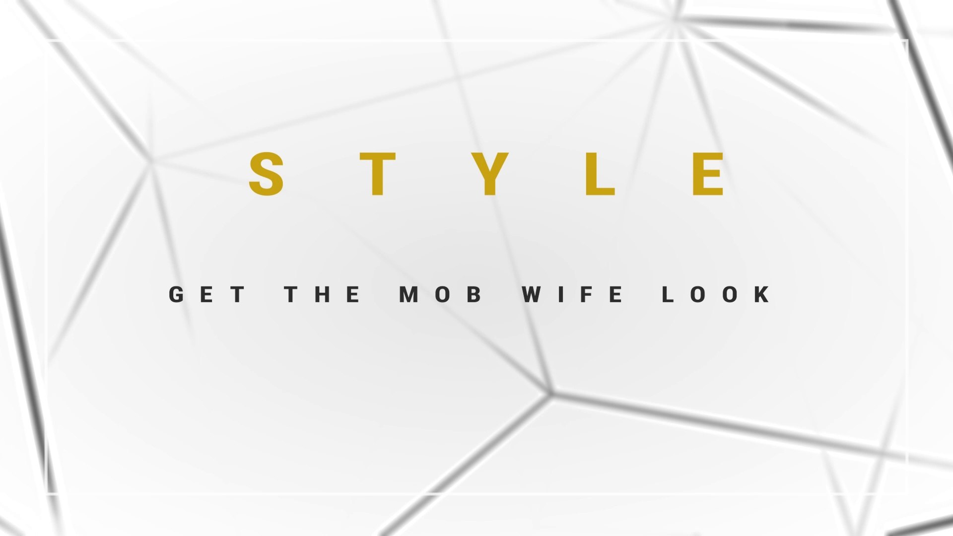 Style Solutions | How to get the Mob Wife Look