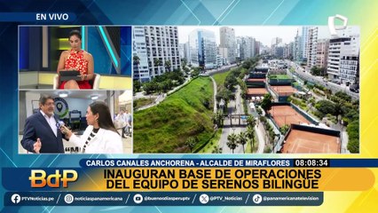 Miraflores: despliegan serenos bilingües en base de operaciones