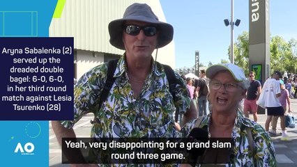 Fans' voice: Sabalenka's double bagel