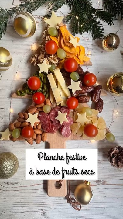 Idée de planche apéritive avec des fruits secs
