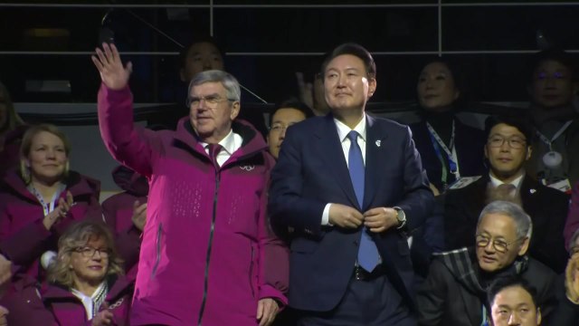 尹, 동계청소년올림픽 개회 선언...바흐 IOC 위원장 면담도 / YTN