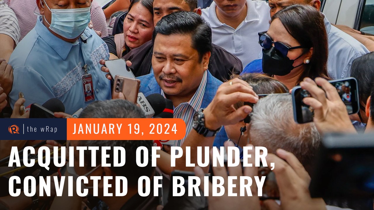 Jinggoy Estrada acquitted of plunder, convicted of bribery in pork barrel scam