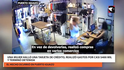 Una mujer halló una tarjeta de crédito, realizó gastos por casi $400 mil y terminó detenida