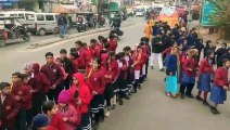 राम लला की प्राण-प्रतिष्ठा के उपलक्ष्य में विद्यार्थियों ने निकाली रैली,देखें वीडियो