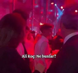 Ali Koç'un, kokteyl taşıyan garsona tepkisi gündem oldu