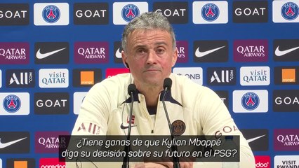 Luis Enrique sobre la espera por la decisión de Mbappé: "C'est la vie"