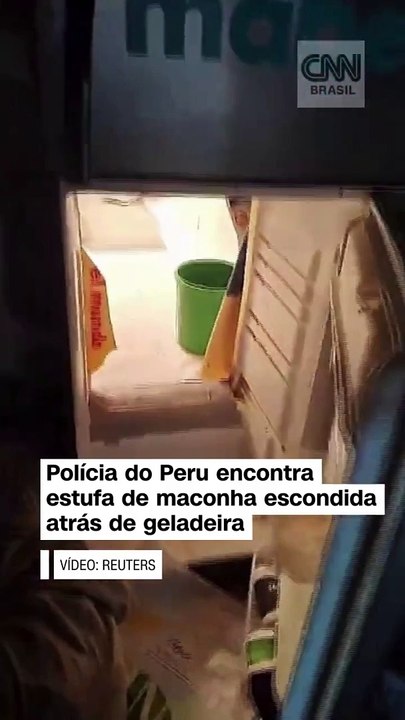 VÍDEO: Polícia encontra estufa de maconha escondida atrás de geladeira