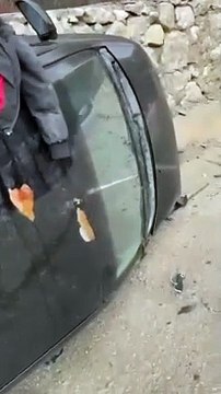 Sinop Boyabat yolunda korkutan kaza 2 yaralı